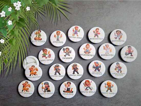 Amatu nozīmīšu komplekts (20 gab.)